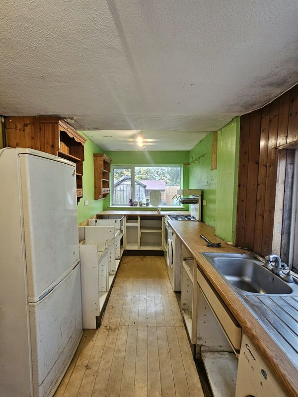 The old galley kitchen.